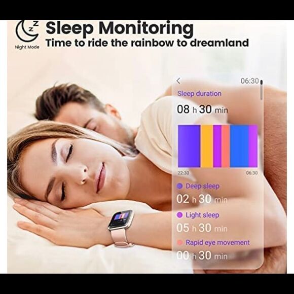 Aikesi Smart Watch womens pink includes charger - Picture 8 of 8